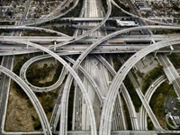 The Judge Harry Pregerson Interchange near athens an dwatt los angeles california